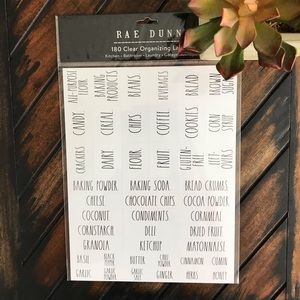Rae Dunn 180 Organizing Labels - 180 Signature Collection Labels For The Home